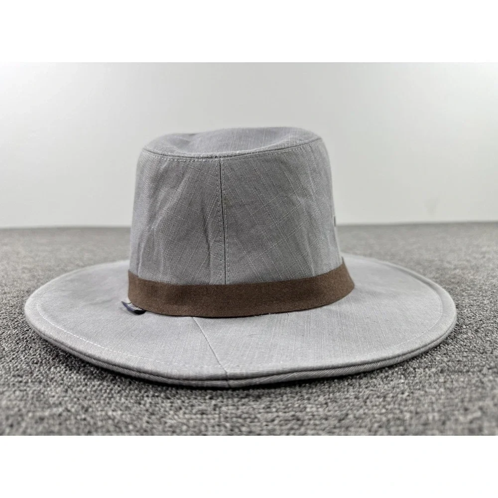 Wallaroo‎ Hat Company Hat Fedora Fitted Mens Large XL Jamison Gray Safari